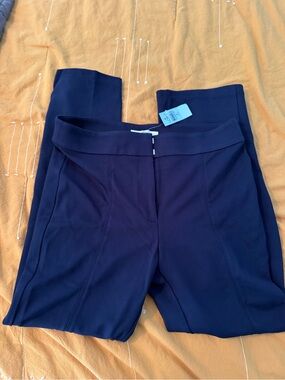 LOFT Navy Flare Dress Pants